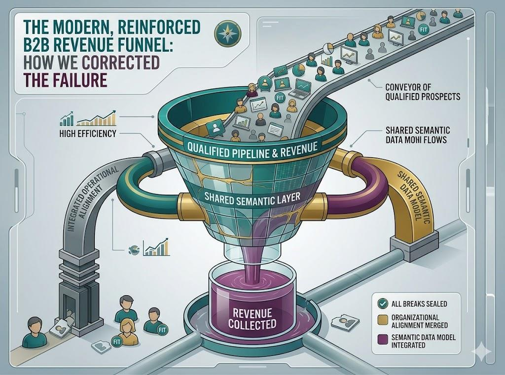 The Modern, Reinforced B2B Revenue Funnel — How We Corrected the Failure